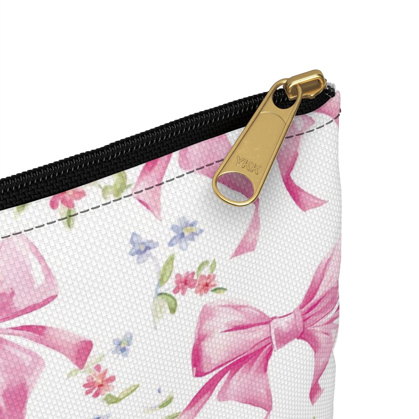 LP- Pink Bow Accessory Pouch