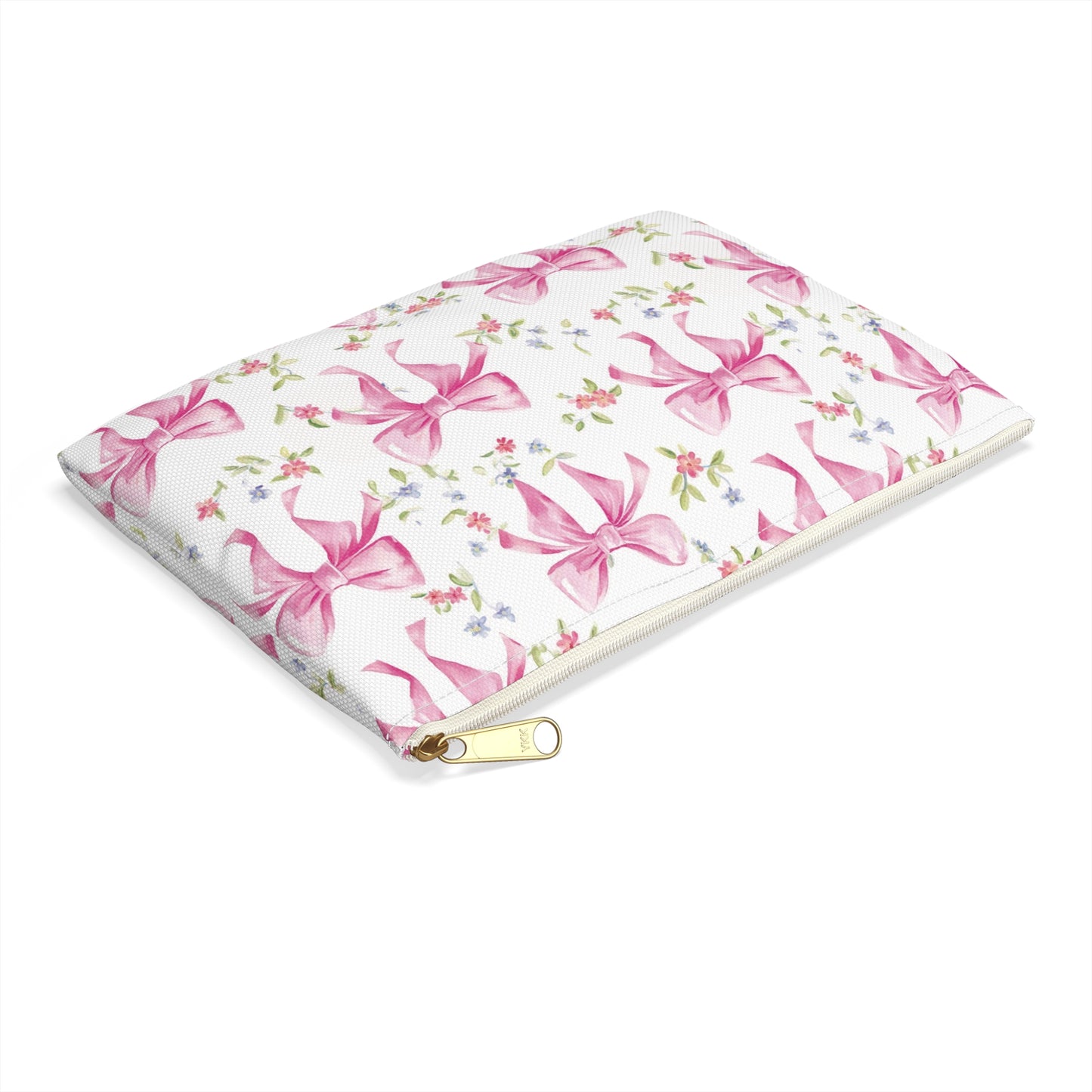 LP- Pink Bow Accessory Pouch